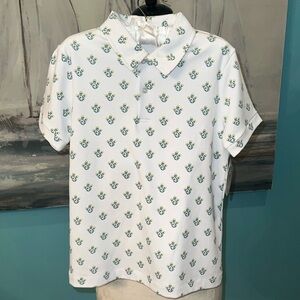 NWT Girl’s Edgehill Collection Floral Polo Shirt, Sz 8